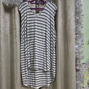 Striped V-Neck Women's Top